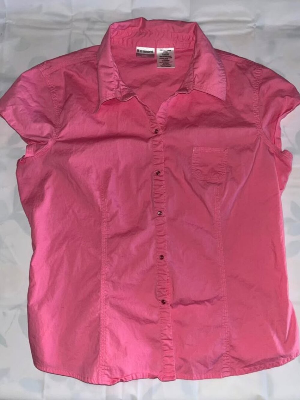 Pink Cap Sleeve Top by No Boundaries, Juniors 11/13